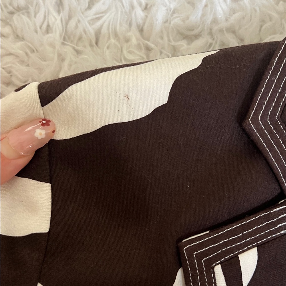 Peter Nygard Zebra Print Jacket Size 16 Short Sleeve Designer - Picture 12 of 12